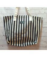 Sephora black white striped fabric tote bag unused - £10.19 GBP