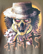 Scary Scarecrow T Shirt Mens XL Halloween Way To Celebrate Horror - £18.32 GBP