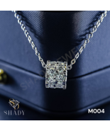 [M004] Luxury 925 Silver Moissanite Necklace |  Rhodium Finish - $180.00