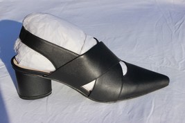 NEW SOL SANA GOLLA 2&quot; WRAPPED BLOCK HEEL SLINGBACK SANDALS BLACK EU 38 /... - $75.00