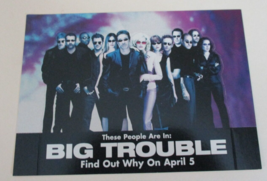 BIG TROUBLE MOVIE PROMO POSTCARD CUTOUT TIM ALLEN RENE RUSSO JOHNNY KNOX... - £8.69 GBP