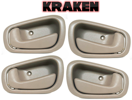 Inside Door Handles For Toyota Corolla 1998-2002 Without Lock New Tan Se... - £22.33 GBP