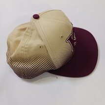 New Era 9FIFTY University Of Kansas Men's Tan/Red Snapback Baseball Cap Hat image 9
