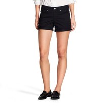 NWT Mossimo Women&#39;s Size 2 Regular Super Stretch Mid Rise Black Jean Shorts - £12.85 GBP