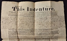 1824 Antique Deed Baltimore County Md Richards To Hilterbrant Indenture - £96.76 GBP