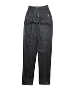 VTG Rocky Mountain High Waisted Pleated Women 27/5 Black Bareback Jeans ... - £57.02 GBP