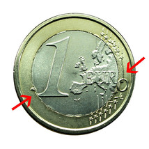 error Vatican City Coin 1 Euro 2022 Bimetallic Very Rare 01758 - $809.99