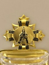 Hand made, stamped gold-plated Holy Water Font with the Infant Jesus of ... - £14.12 GBP