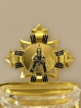 Hand made, stamped gold-plated Holy Water Font with the Infant Jesus of ... - £14.16 GBP