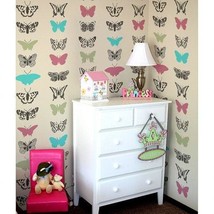 Butterflies Allover Stencils - Better Than Wallpaper - Reusable Stencil For DIY  - £40.15 GBP