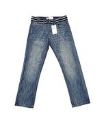 Paper Denim &amp; Cloth Slim Straight Fit D-Ring Belted Jeans | Otis | DJ9J3... - $49.49