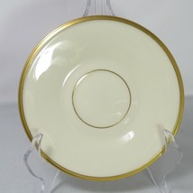 Lenox Eternal Gold Trim Ivory Saucer 6" Plate Replacement Made in USA - £11.18 GBP