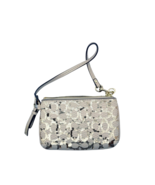 Coach Wallet Wristlet Bag Womens Handbag Gold Sequin Gifts for Girls Use... - £121.79 GBP