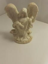 6 inch glass white angel with sparkles - £3.95 GBP