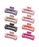 4 Pack Large Hair Shark Claw 4.1&quot; Rectangle Women Girls Nonslip Jaw NEW ... - £11.77 GBP