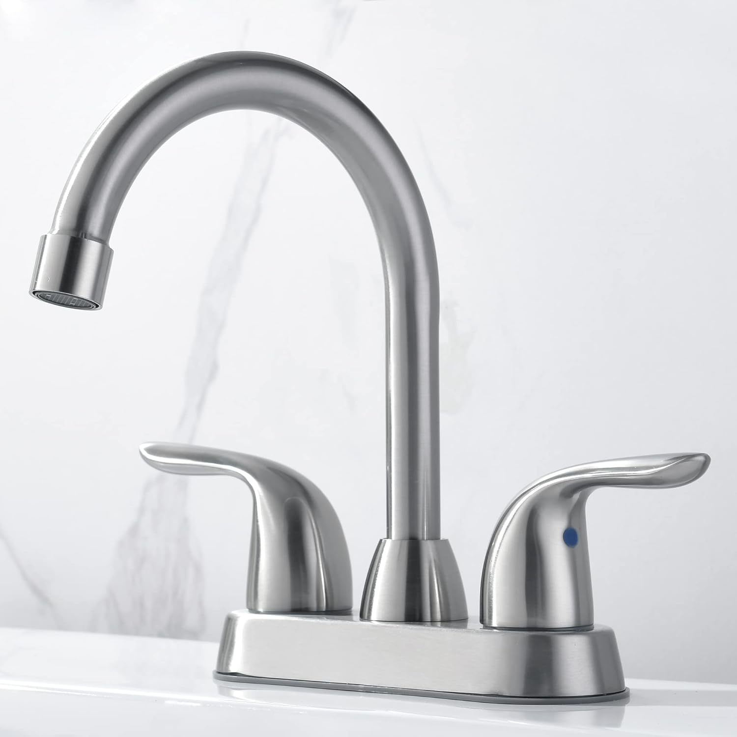 Bathroom Sink Faucet With Pop-Up Drain Assembly, Two Handle, Simple To C... - $42.96
