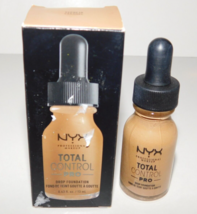 NYX Total Control Pro Drop Foundation Caramel 0.43fl OZ New - £13.58 GBP