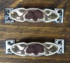 Rustic Western Pinecones Sprig Branch Drawer Cabinet Furniture Bar Pulls... - $18.99