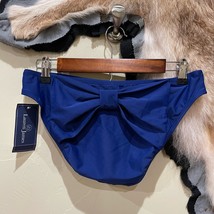 Lauren James NWT Navy Blue Hipster Bikini Bottom Bow Back Large - £21.15 GBP
