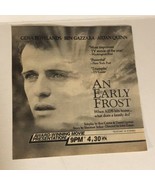 An Early Frost Tv Guide Print Ad Aiden Quinn Gena Rowlands Ben Gazzara TPA9 - £4.87 GBP