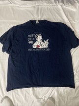 Meet Dick Red Sox Shirt Men 3XL 100% Cotton Blue - $15.79