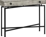 Console Sofa Accent Table, 42&quot; L, Grey Reclaimed Wood-Look/Black Base - £219.47 GBP
