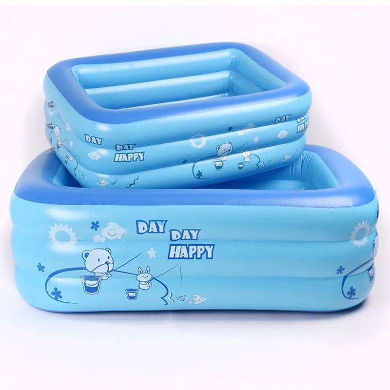 210M 3Layer Children Inflatable Pool Bathing Tub Baby Kid Home Outdoor Large - £59.93 GBP+