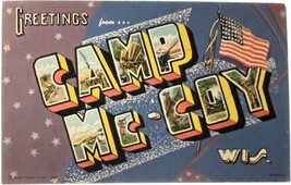 Greetings from Camp Mc-Coy, Wisconsin, post card - £9.38 GBP