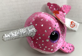 TY Teeny Tys  &quot;Nelly&quot; Narwhal SKU BB22 - £6.26 GBP