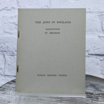The Jews in England 1957 Exhibition of Records Catalogue Public Record O... - £113.35 GBP