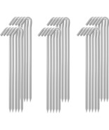 Heavy Duty Galvanized Metal Tent Pegs Garden Edging Fence Hooks For, 30 ... - $37.92