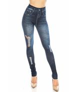 Trendy Apparel Shop Distressed Ripped Stretchy Comfortable One Size Lady... - £11.98 GBP