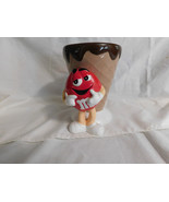 M Ms Red Sundae Goblet Waffle Cone 6 Inches Tall - £7.85 GBP