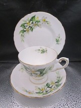 Tuscan Bridal Flowers England Trio cup saucer and plate [84] - £58.38 GBP