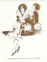 Vtg Art Deco Fashion Funny Postcard Print 8x6 Women Girl Flapper Legs Glamour - £11.66 GBP