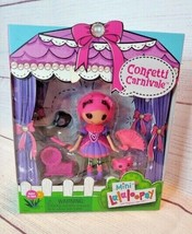Lalaloopsy Mini Confetti Carnivale 3” Doll &amp; Kitty W/ Accessories  NEW - £11.63 GBP