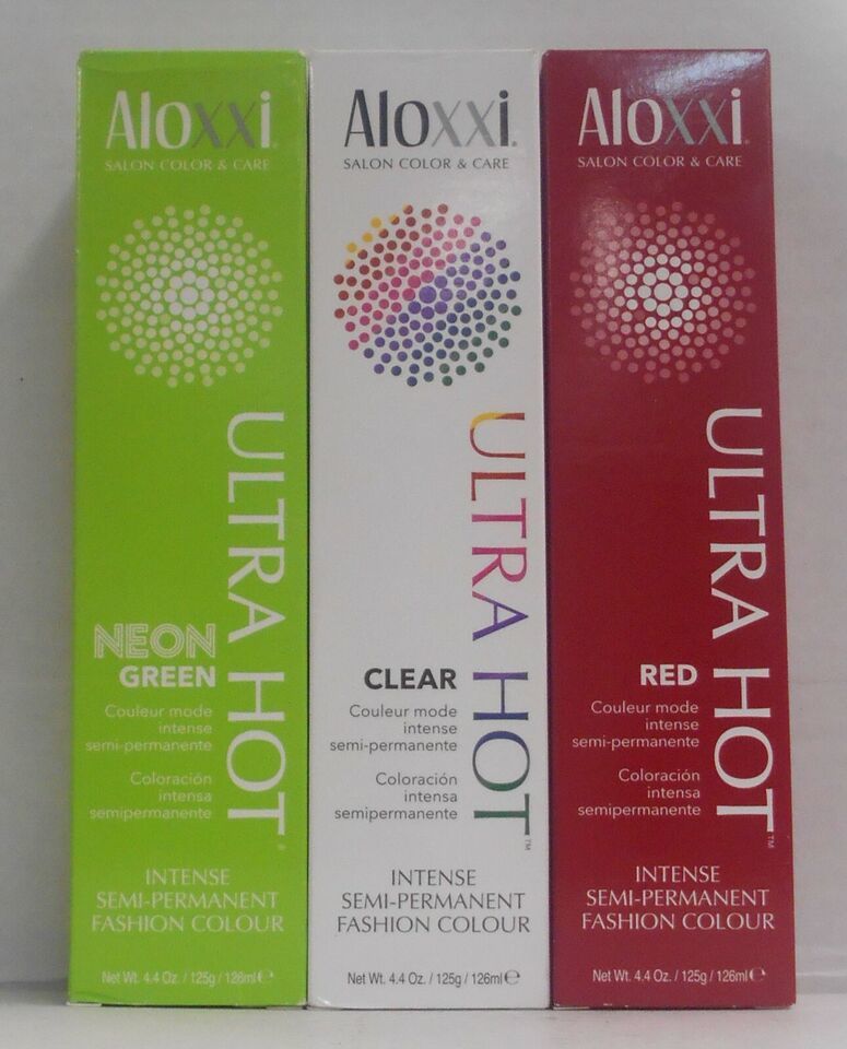ALOXXI ULTRA HOT Intense Semi-Permanent Fashion Hair Color ~4.4 fl. oz ...