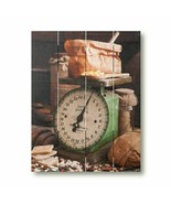 Primitive new Market Scale Wood pallet Art Print - 19 inch - €32,40 EUR