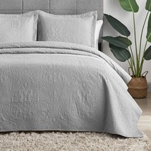 Hansleep Quilt Set Ultrasonic Lightweight Bed Decor Coverlet Set Comforter - £33.96 GBP