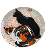 Museum Fine Arts Boston &quot;Two Cats&quot; Plate Theophile Alexandre Steinlen Japan - £15.68 GBP