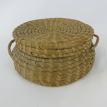 Vtg Lidded Charleston SWEETGRASS GULLAH Beehive Coil Low Country Basket ... - £110.78 GBP