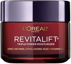 L'Oreal Paris Revitalift Triple Power Anti-Aging Face Moisturizer Large Forma... - £50.52 GBP