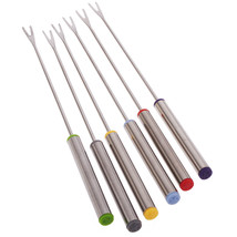 Edge Design Fondue Forks with Stainless Steel Handle 6pcs - £19.10 GBP