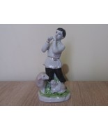 Shepherd with sheep Armenian Porcelain Figurine Vintage, Yerevan Faience... - $177.94 CAD