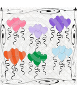 Heart Balloons HB1-Digital ClipArt-Fonts-Art Clip-Hearts-Gift Tag-Valent... - $91.32 MXN