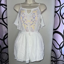 Floral cold, shoulder style romper by bongo size small - $12.74