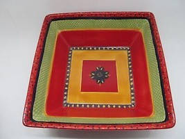 Tabletops Gallery Rumba  11 5/8 &quot; Square Serving Bowl In Excellent Condi... - £15.14 GBP