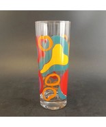 Colorful Abstract MCM Barware, 6.5&quot; Tall 12 oz, Tom Collins Glasses, Wei... - $280.80 MXN