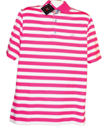 Paul &amp; Shark Yachting Pink White Stripes Men&#39;s Cotton Italy Polo T-Shirt... - £82.04 GBP