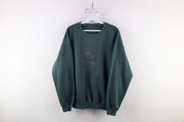 Vintage 90s Streetwear Womens XL Faded Garden Dog Puppies Crewneck Sweat... - $49.45